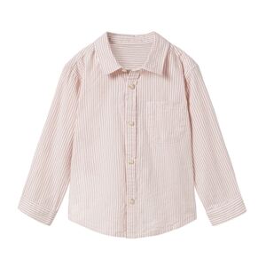 Zara Kids Light Pink Striped Button Down Shirt 2-3Y